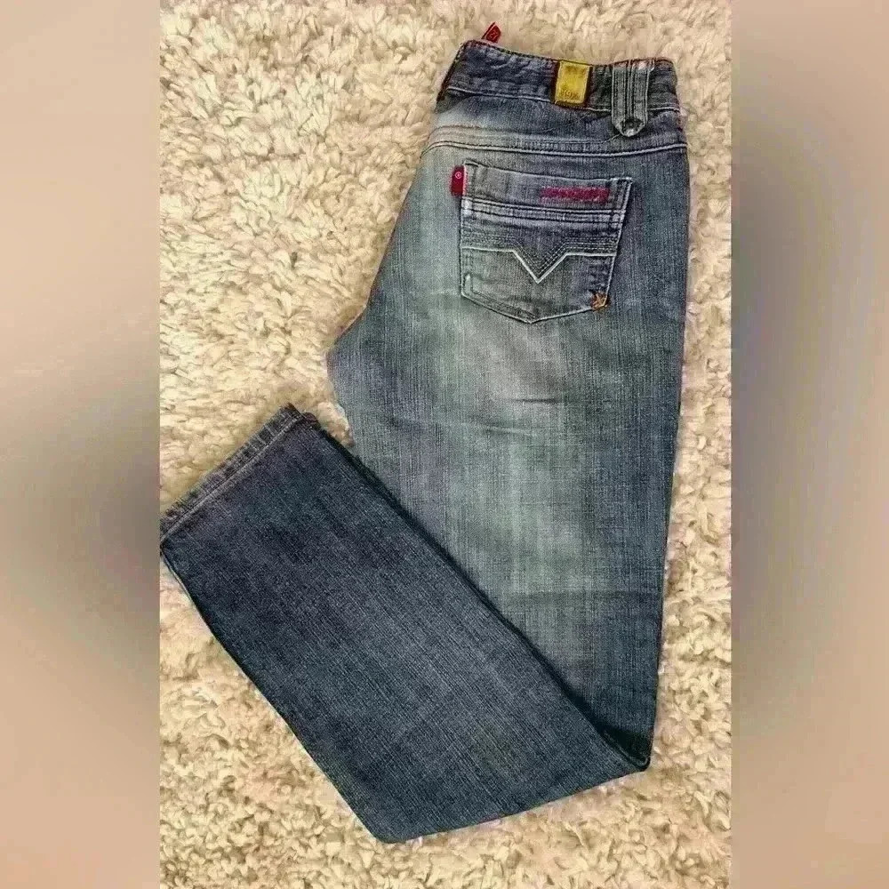 Yidoulizi Denim Jeans, vintage wash - Picture 2 of 11